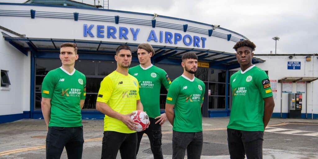 Kerry Airport Ireland Announced as Proud Front-of-Jersey Sponsor Of Kerry FC Kit