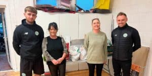 Kerry FC Assist Tralee Food Aid’s Christmas Food Appeal